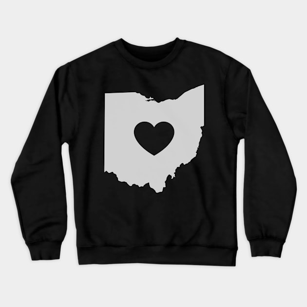 Ohio Love Heart Crewneck Sweatshirt by helloshirts